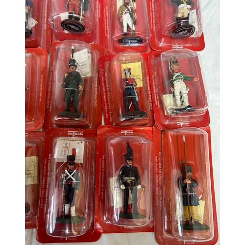 1136 - A large collection of boxed Del Prado figurines to include Austrian, Italian, Spanish, Russian, Port... 