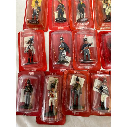 1136 - A large collection of boxed Del Prado figurines to include Austrian, Italian, Spanish, Russian, Port... 