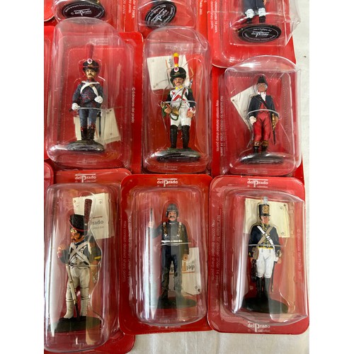 1142 - A large collection of boxed Del Prado figurines to include British & French. (63)