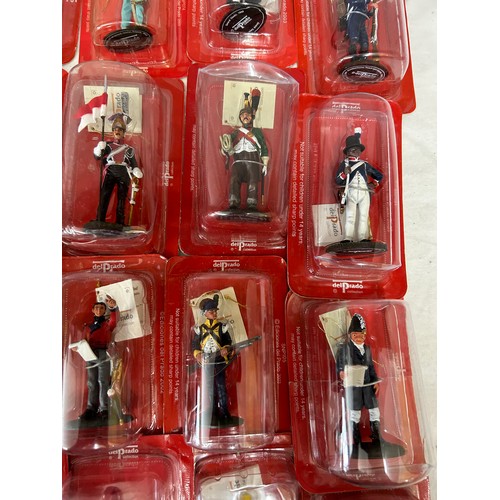 1142 - A large collection of boxed Del Prado figurines to include British & French. (63)