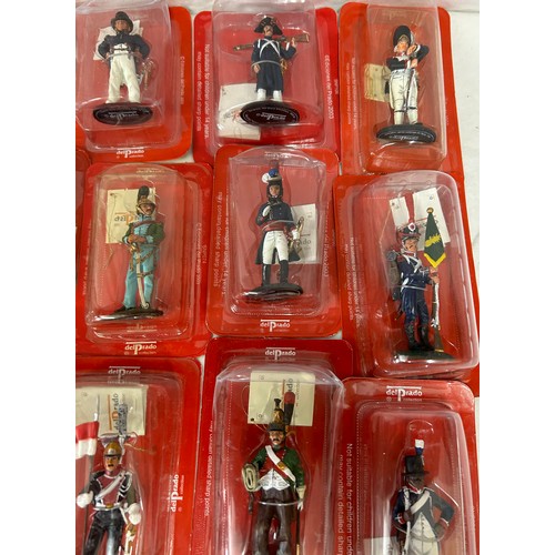 1142 - A large collection of boxed Del Prado figurines to include British & French. (63)