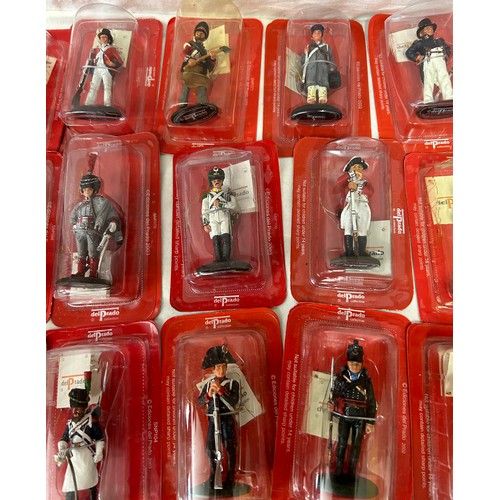 1142 - A large collection of boxed Del Prado figurines to include British & French. (63)