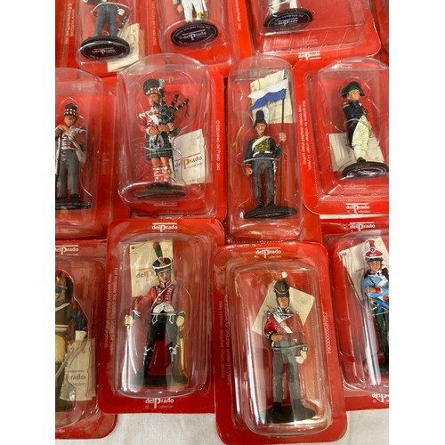 1142 - A large collection of boxed Del Prado figurines to include British & French. (63)