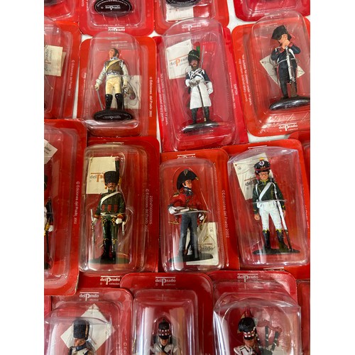 1142 - A large collection of boxed Del Prado figurines to include British & French. (63)