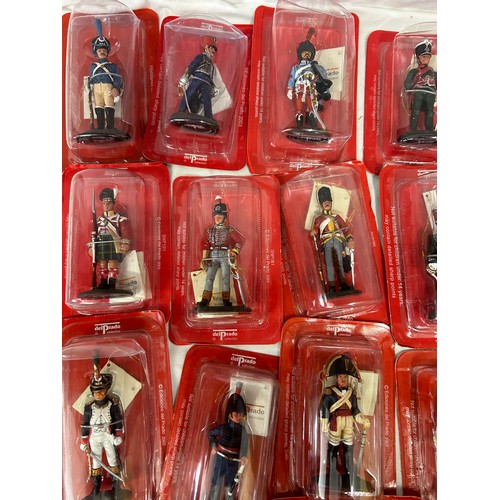 1142 - A large collection of boxed Del Prado figurines to include British & French. (63)