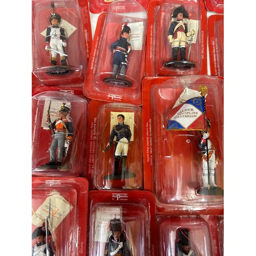 1142 - A large collection of boxed Del Prado figurines to include British & French. (63)