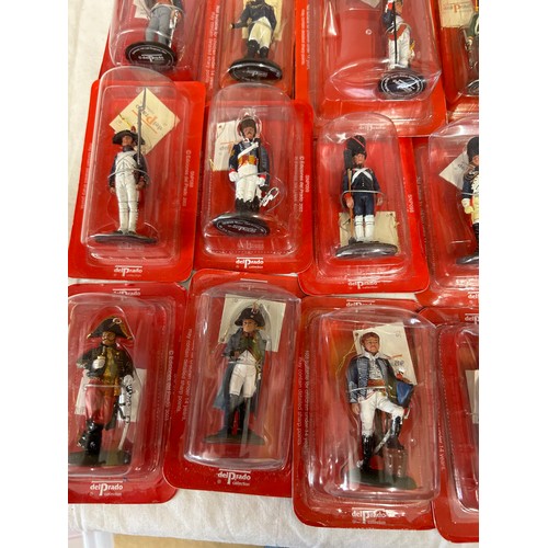 1142 - A large collection of boxed Del Prado figurines to include British & French. (63)