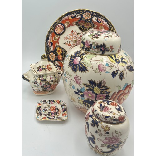 236 - A quantity of Masons Ironstone china to include Imperial plate, two ginger jars, largest Mandarin pa... 