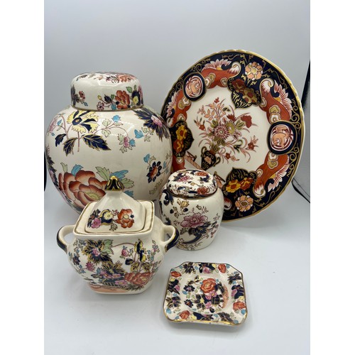 236 - A quantity of Masons Ironstone china to include Imperial plate, two ginger jars, largest Mandarin pa... 