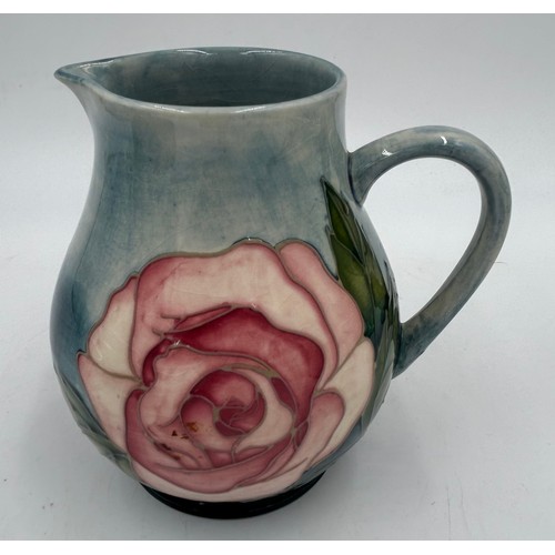 246 - A Moorcroft Collectors Club jug in the Rose pattern after the original by Sally Tuffin, impressed Mo... 