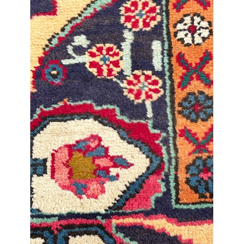 1223 - A contemporary Mashad hand knotted carpet from Persia/Iran. Wool pie and cotton warp. Approx. 280 x ... 