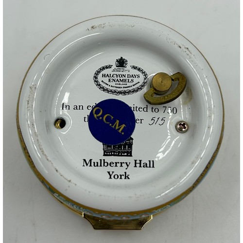 395 - A collection of Halcyon Days Enamels to include VE Day Celebration box by Kevin Walsh limited editio... 