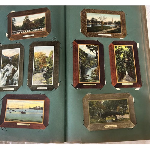 390 - A collection of six Edwardian Postcard Albums to include used/unused cards covering the UK, Yorkshir... 