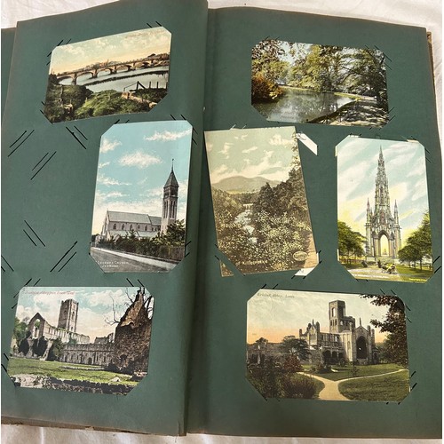 390 - A collection of six Edwardian Postcard Albums to include used/unused cards covering the UK, Yorkshir... 