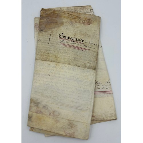 1289 - An 18thC indenture/conveyance, dated 1789 between  Reverend Christopher Johnson and John Carlisle to... 