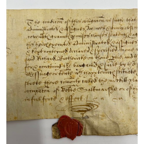 1289 - An 18thC indenture/conveyance, dated 1789 between  Reverend Christopher Johnson and John Carlisle to... 