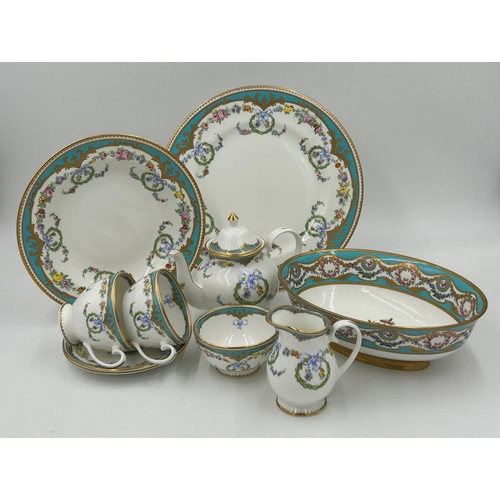 217 - The Royal Collection Trust Fine Bone China part service,  the design taken from a Minton dessert sta... 