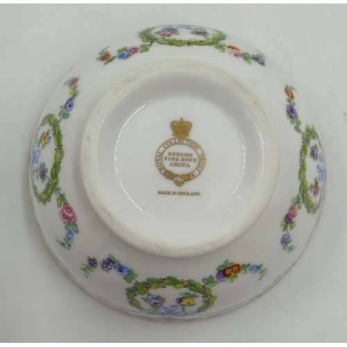 217 - The Royal Collection Trust Fine Bone China part service,  the design taken from a Minton dessert sta... 