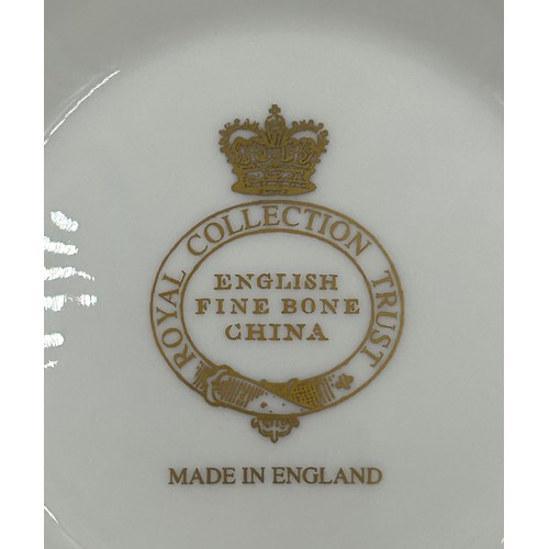 217 - The Royal Collection Trust Fine Bone China part service,  the design taken from a Minton dessert sta... 