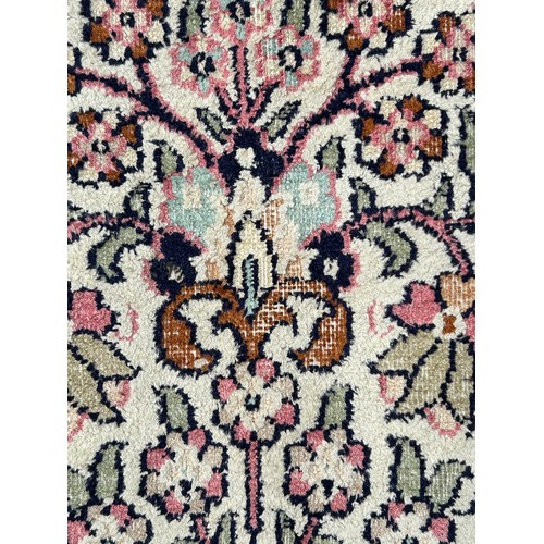 1220 - Two Kashmir silk rugs. Both approx. 160 x 92cm.