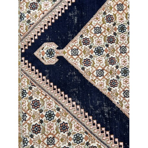 1220 - Two Kashmir silk rugs. Both approx. 160 x 92cm.