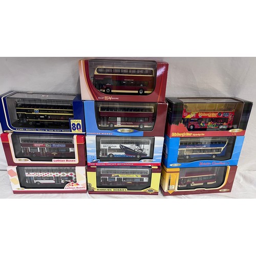 1196 - Boxed Creative Master models to include: UKBUS 1037 Lothian Buses, UKBUS 4001 Lothian Buses, UKBUS 0... 