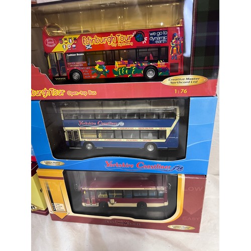 1196 - Boxed Creative Master models to include: UKBUS 1037 Lothian Buses, UKBUS 4001 Lothian Buses, UKBUS 0... 