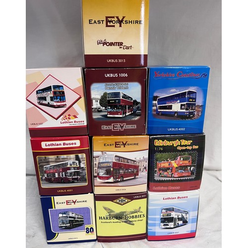 1196 - Boxed Creative Master models to include: UKBUS 1037 Lothian Buses, UKBUS 4001 Lothian Buses, UKBUS 0... 