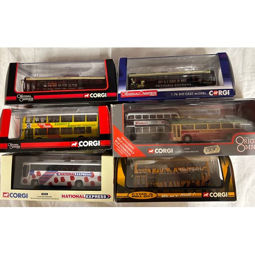 1159 - Twenty Corgi Original Omnibus buses and coaches to include some of local interest Petuaria Express O... 