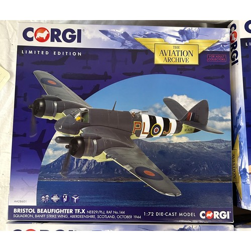 1167 - Four Corgi Limited Edition Aviation Archive to include   AA34215 Boeing Chinook HC.4 (510/1300), AA2... 