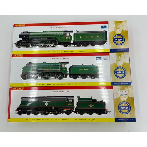 1172 - Hornby National Railway Museum Collection to include: R2441 NRM 4-6-2 Flying Scotsman '4472', R2827 ... 