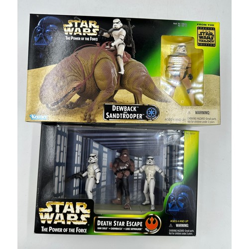 1181 - Star Wars - Kenner, 5 x boxed figures to include Dewback and Sandtrooper, Jabba The Hut & Han Solo, ... 