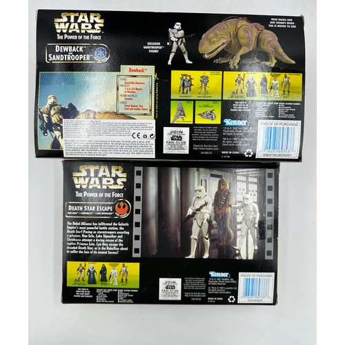 1181 - Star Wars - Kenner, 5 x boxed figures to include Dewback and Sandtrooper, Jabba The Hut & Han Solo, ... 