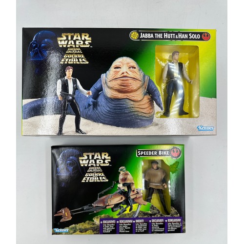 1181 - Star Wars - Kenner, 5 x boxed figures to include Dewback and Sandtrooper, Jabba The Hut & Han Solo, ... 