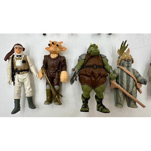 1182 - A group of L.F.L. Star Wars models to include Luke Skywalker X-Wing Pilot, Stormtrooper North Battle... 