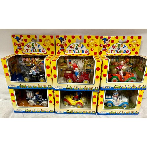 1183 - Noddy in Toyland - Lledo. A complete set of 6 x Lledo Collectibles 'Noddy in Toyland' diecast models... 