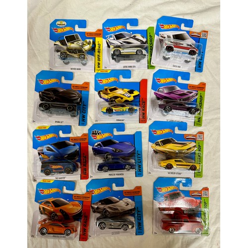 1185 - Carded Mattel Hot Wheels diecast models, including Star Wars, HW Race, HW City, HW Workshop, HW Off ... 