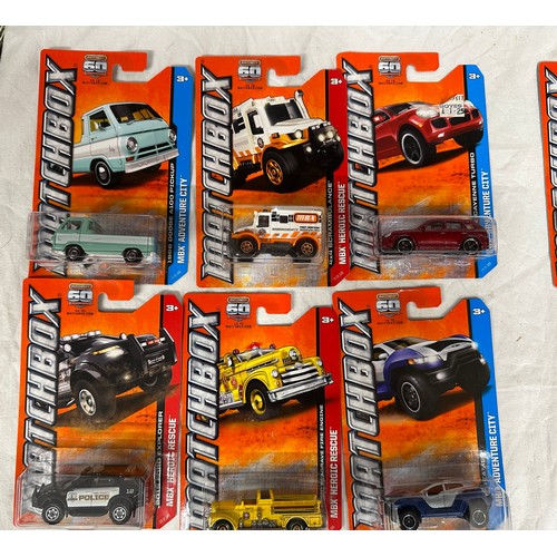 1186 - Matchbox to include 35 boxed MBX vehicles to include Explorers , Heroic Rescue and Adventure City, a... 