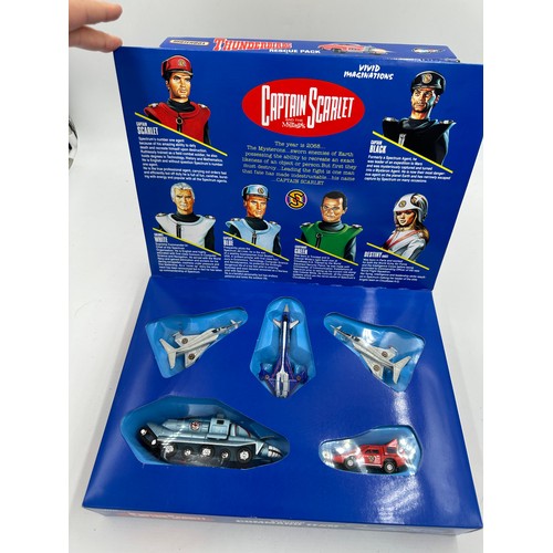 1190 - A 1990s Matchbox diecast Thunderbirds Rescue Pack together with Captain Scarlet and the Mysterons Sp... 