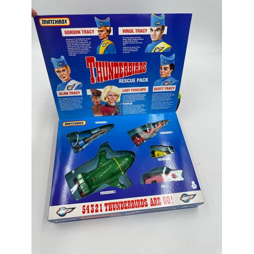 1190 - A 1990s Matchbox diecast Thunderbirds Rescue Pack together with Captain Scarlet and the Mysterons Sp... 