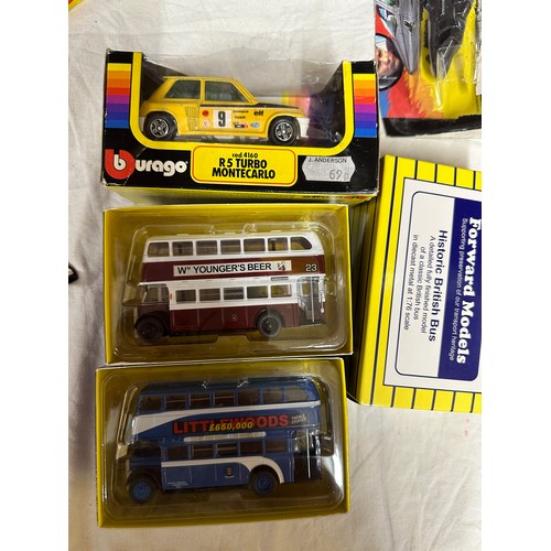 1195 - A collection of model cars to include Hot Wheels, Corgi, Base Toys, Majorette, Forward Models, Burag... 