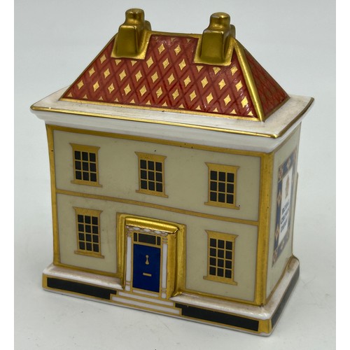 400 - A collection of Royal Crown Derby Cottages to include 'The Christmas Box' 'The China Shop' signed to... 