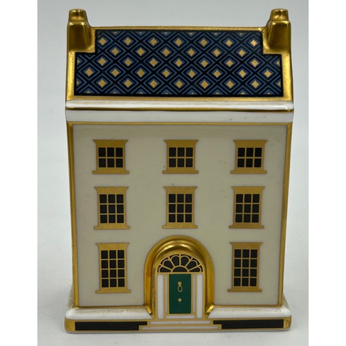 400 - A collection of Royal Crown Derby Cottages to include 'The Christmas Box' 'The China Shop' signed to... 