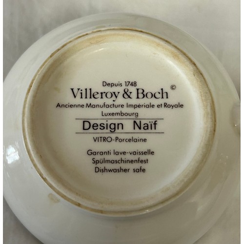 202 - Villeroy & Boch extensive ceramic collection in the 'Naif' design to include a large serving plate 3... 