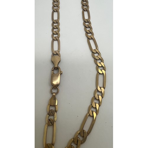 645 - Nine carat gold chain necklace. 47cm l. Weight 16.9gm.