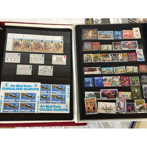 737 - Seven books of stamps including mint GB, used GB and World stamps, Westminster Classic Locomotives c... 