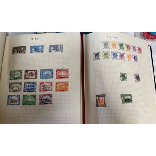 739 - World stamps in 4 x 'Senator' Stanley Gibbons albums plus more smaller albums and Stanley Gibbons Si... 