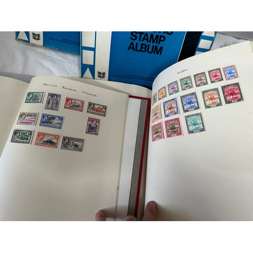 739 - World stamps in 4 x 'Senator' Stanley Gibbons albums plus more smaller albums and Stanley Gibbons Si... 