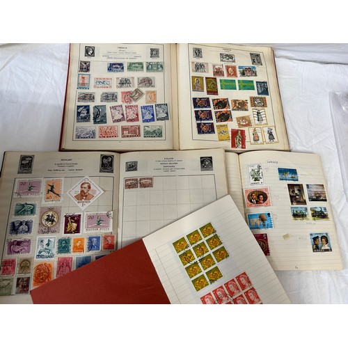 739 - World stamps in 4 x 'Senator' Stanley Gibbons albums plus more smaller albums and Stanley Gibbons Si... 