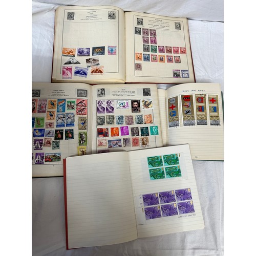 739 - World stamps in 4 x 'Senator' Stanley Gibbons albums plus more smaller albums and Stanley Gibbons Si... 